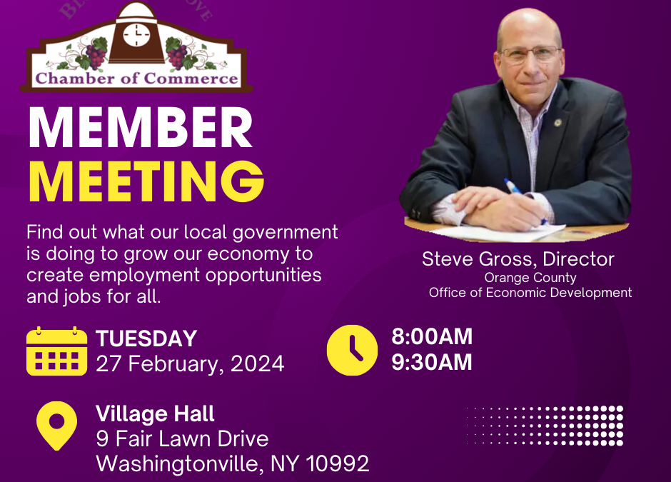 February Member Meeting with Office of Economic Development